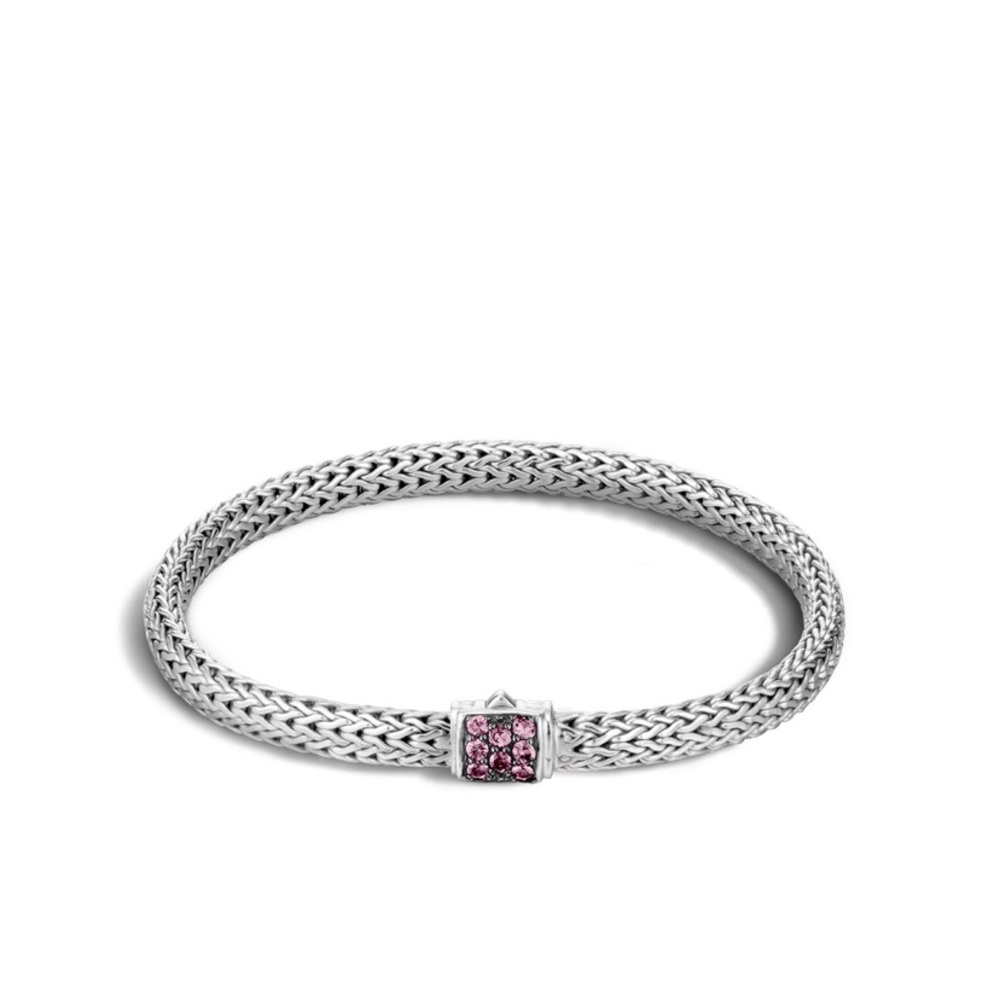 ❌SOLD❌NIB Classic Chain Bracelet with Pink Spinel